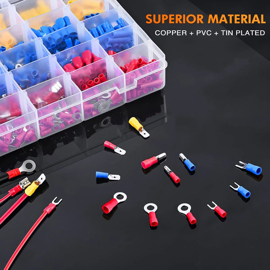 500 PCS Insulated Electrical Wire Connectors Kit M756