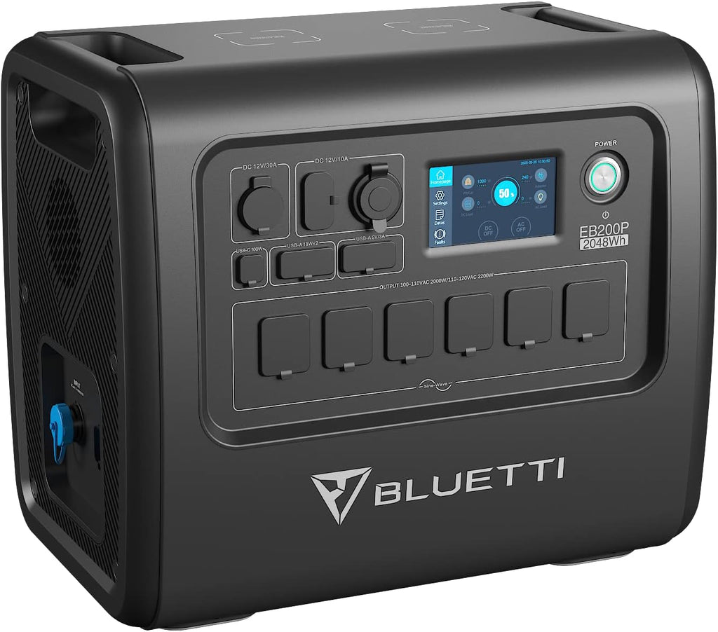 Portable Power Station 2000Wh LiFePO4 2000W AC Outlets J160