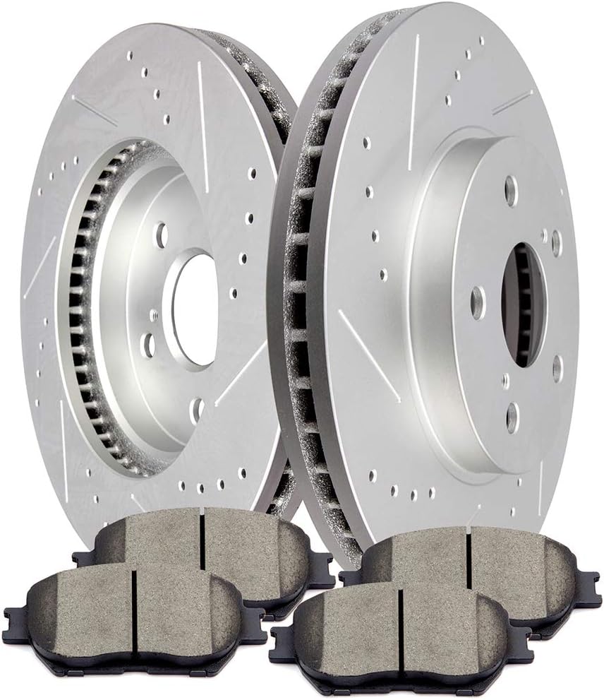 Front Discs Brake Rotors and Ceramic Pads A8778