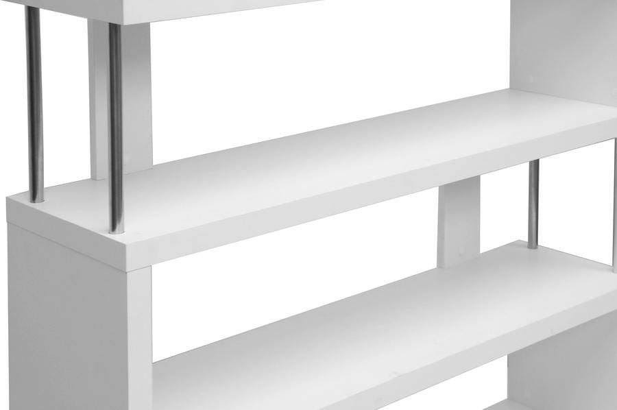 Dark Brown Three-Shelf Modern Bookcase A26539