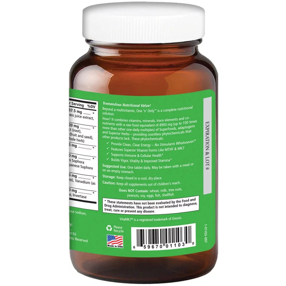 Whole Food Multivitamin with Superfoods Minerals Enzymes Vitamin D B12 Biotin 30 Tablets W428