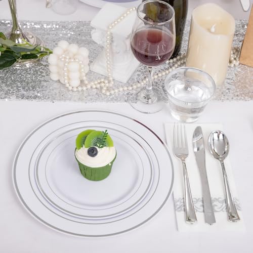 350Pcs Gold Dinnerware Set for 50 Guests G9050