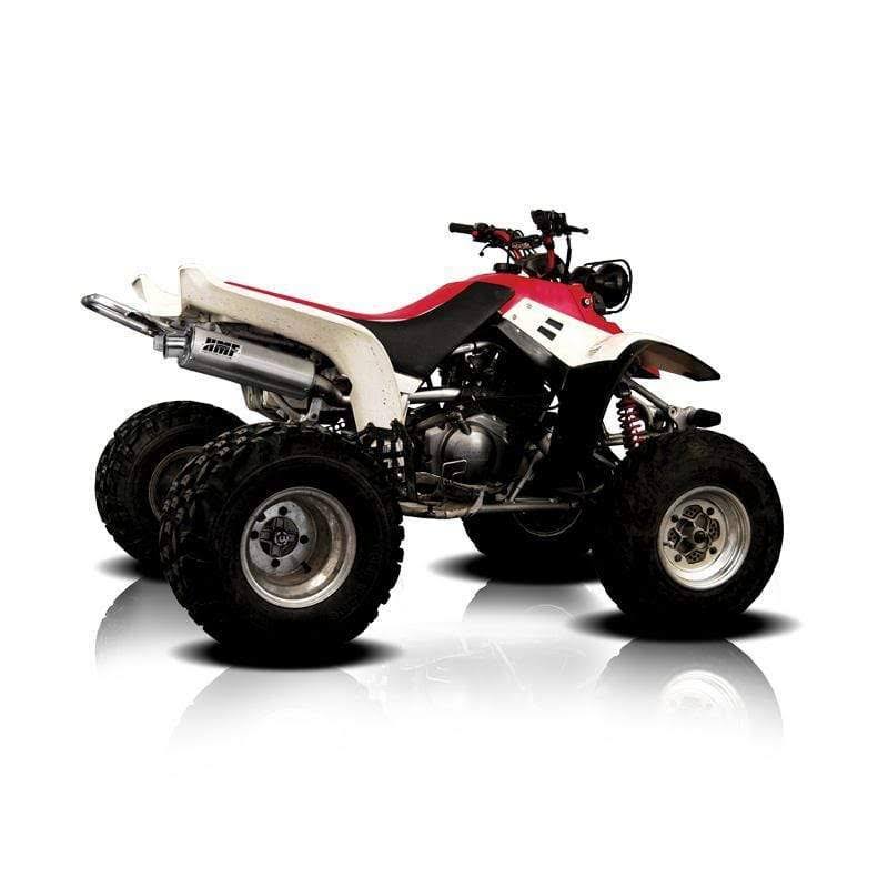 Brushed Slip on Exhaust with Turn-Down-Black End Cap D4473
