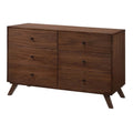 Walnut Veneer and Solid Wood Dresser U970880
