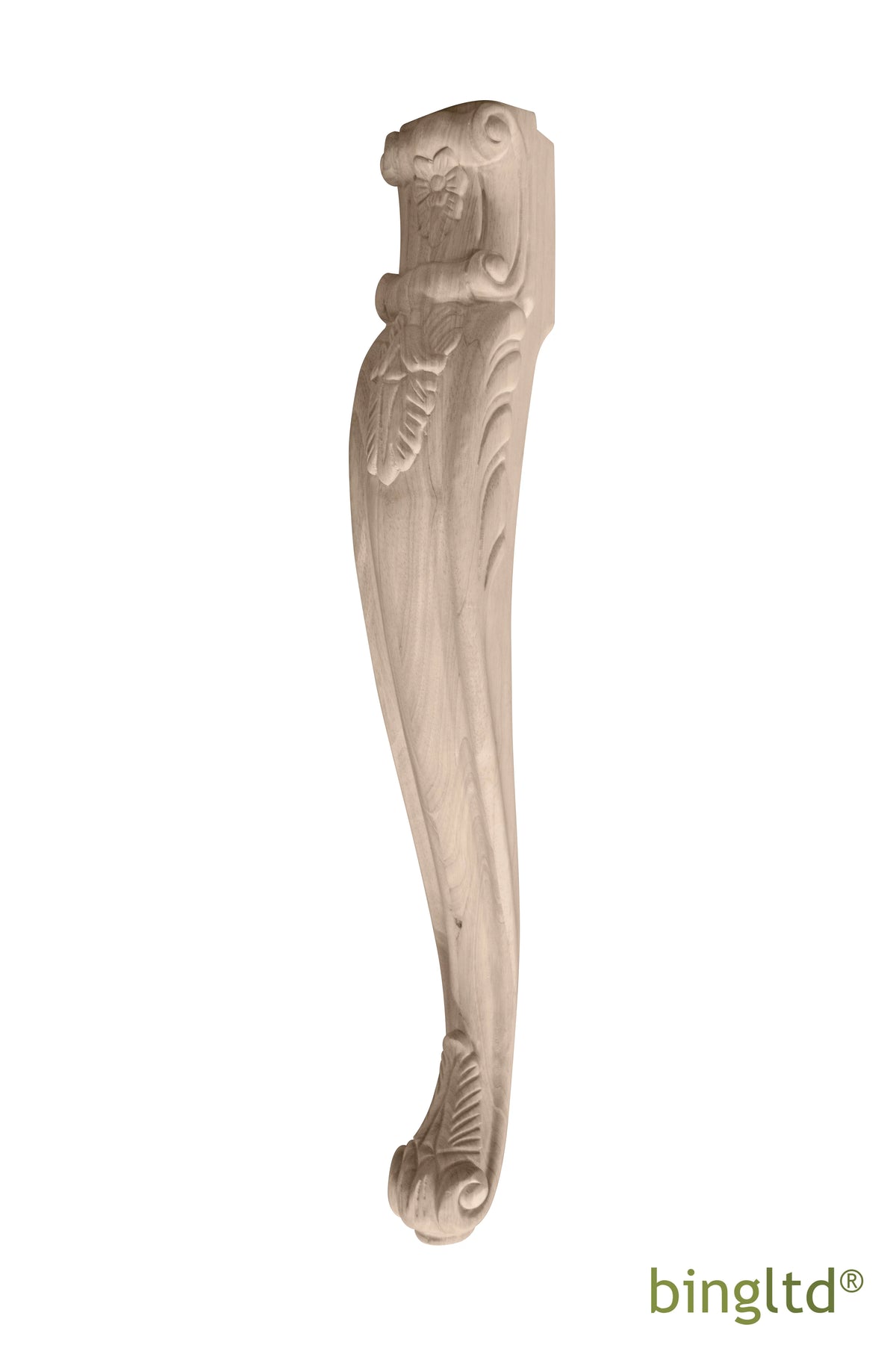 Unfinished Rubberwood Dining Table Leg 1 PC U93218
