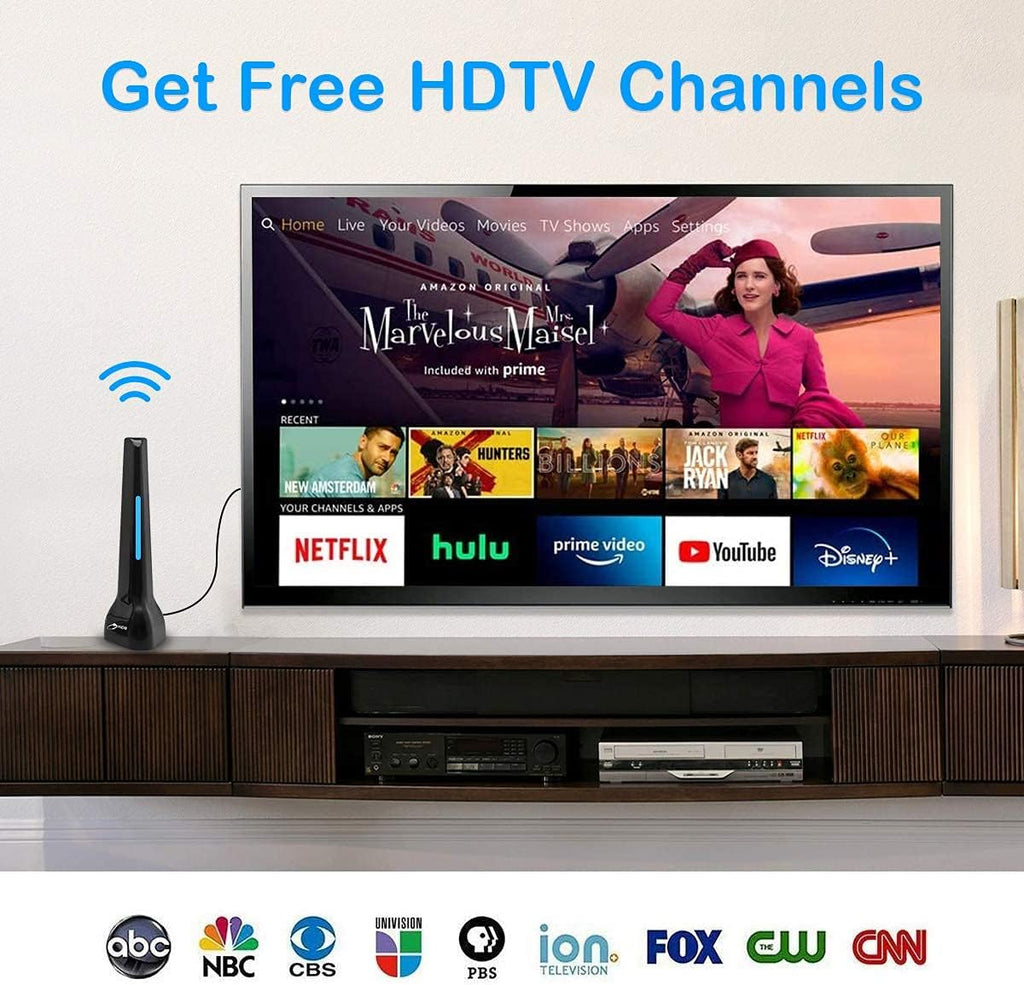 Indoor TV Antenna 120 Miles Range 4K 1080P Pack of 2 C170800