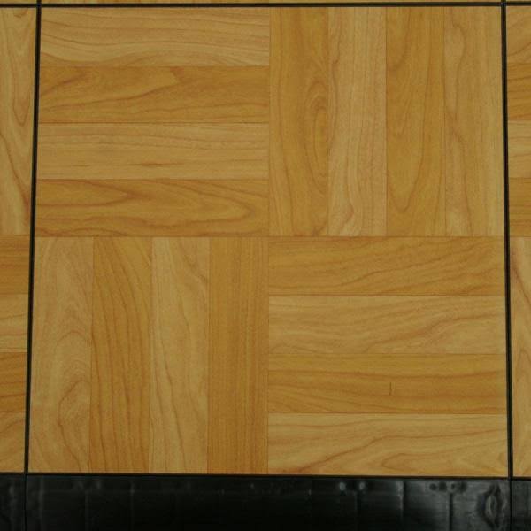 Light Oak Interlocking Vinyl Tile Portable Tap Dance Floor S698287