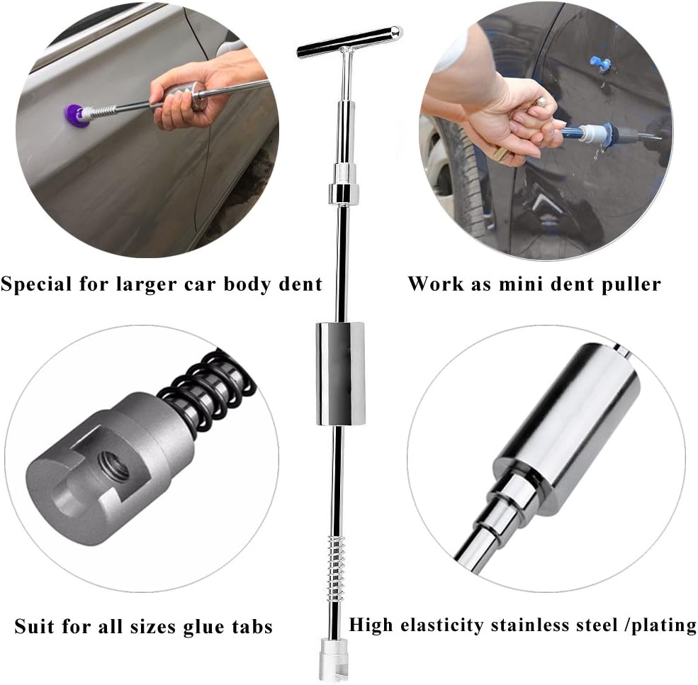Paintless Dent Repair Kit 89pcs Dent Puller Tools Slide Hammer F257125