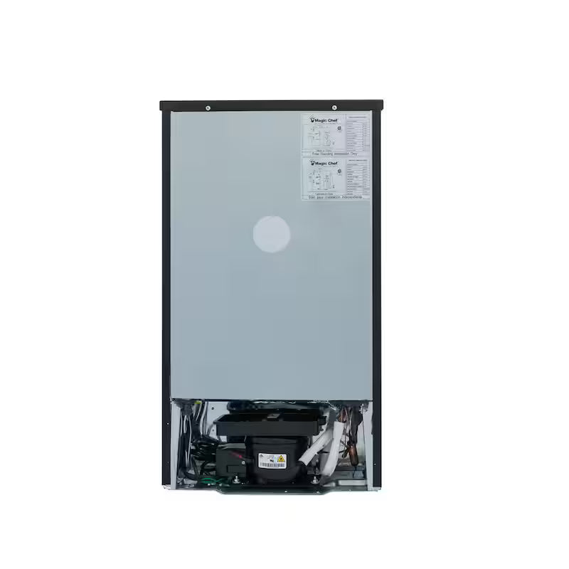 Black 2-Door Mini Refrigerator with Freezer Z973