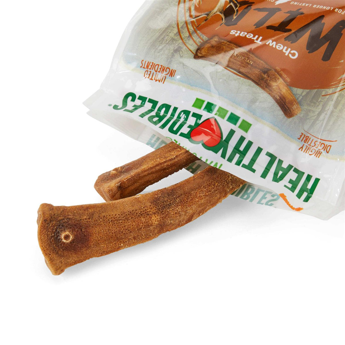 Healthy Edibles Wild Antler Chews Venison B87802