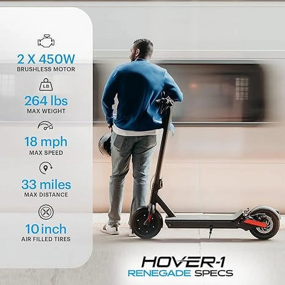 Electric Scooter 18 mph 264 lb Max Weight N6874