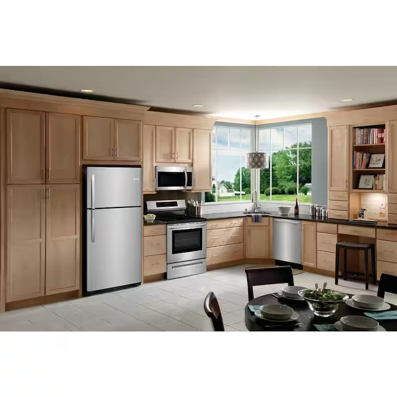 30 in. 20.4 cu. ft. Top Freezer Refrigerator in Stainless Steel A5875