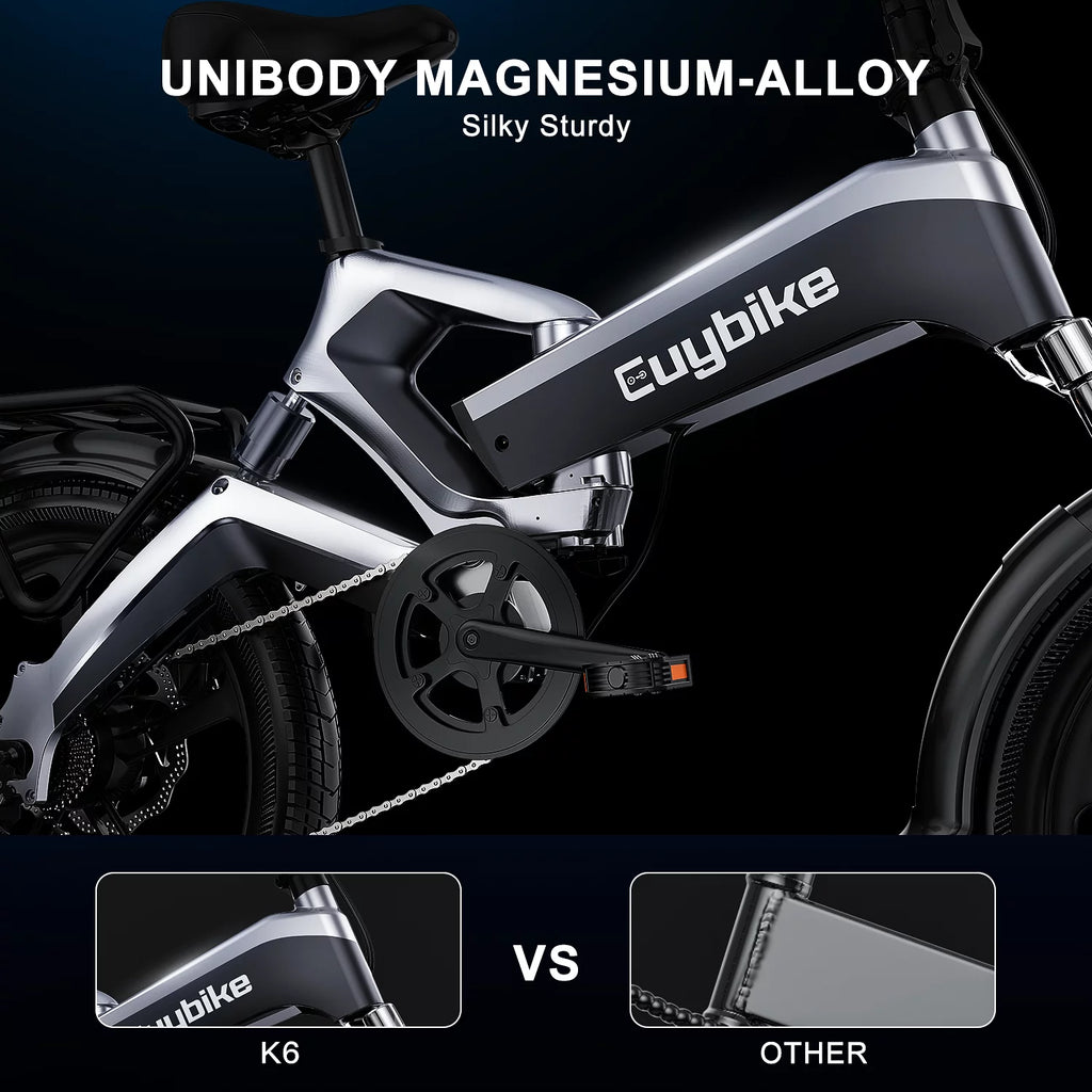 Folding Electric Bike 500W 48V 12.8AH 20'' Black U877