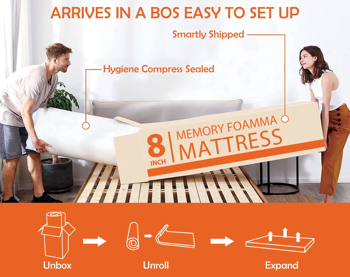 Twin Size Medium Firm Memory Mattress U710194