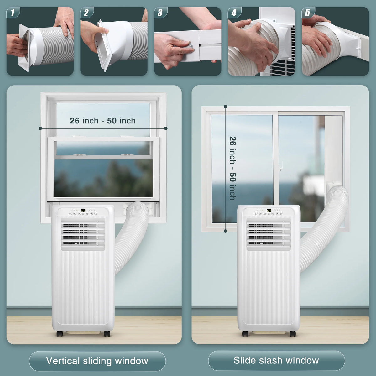 6000BTU Portable Air Conditioners 3-in-1 with Dehumidifier Fan A11665