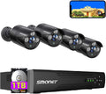 5MP Wired Security Camera System 8CH DVR 2TB 8Pcs Bullet Cams G3251