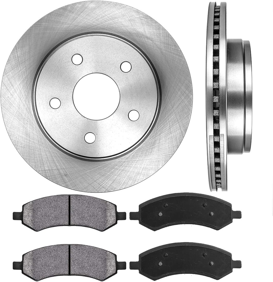 Brake Disc Rotors + Metallic Brake Pads N1836