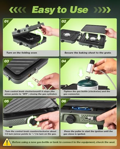2 Burner Propane Camping Stove with Grill G808