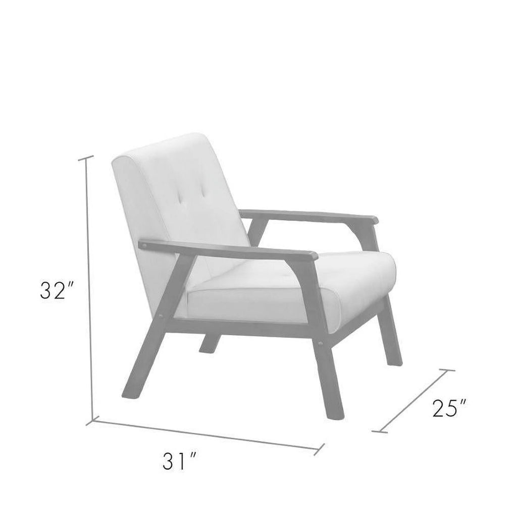 Grey Mid Century Wood 4pc Living Room Set Y4521