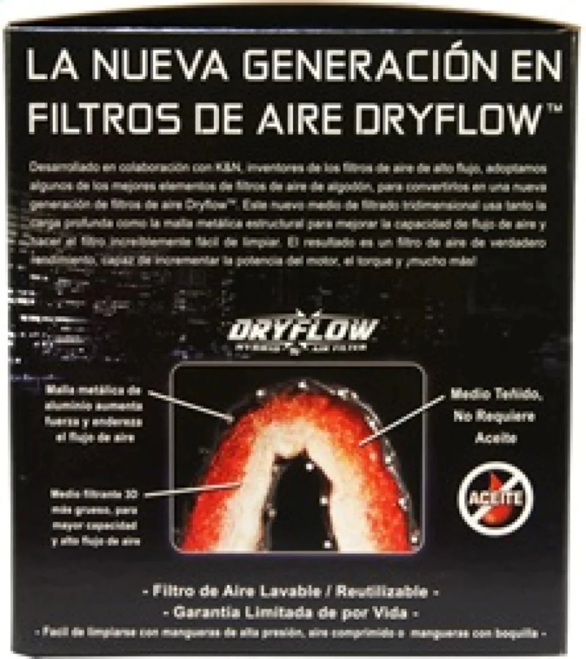 Universal DryFlow Clamp-On Air Filter P8198
