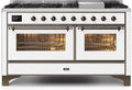 White Dual Fuel Propane Gas Range V276