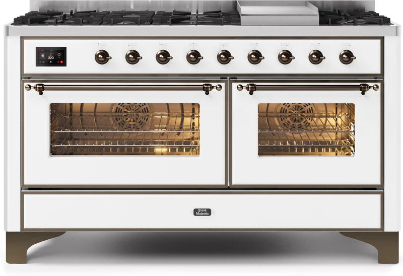 White Dual Fuel Propane Gas Range V276