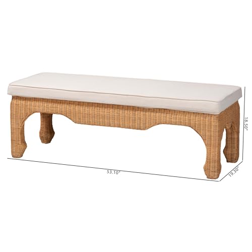 Natural Rattan Wicker Coffee Table U244778