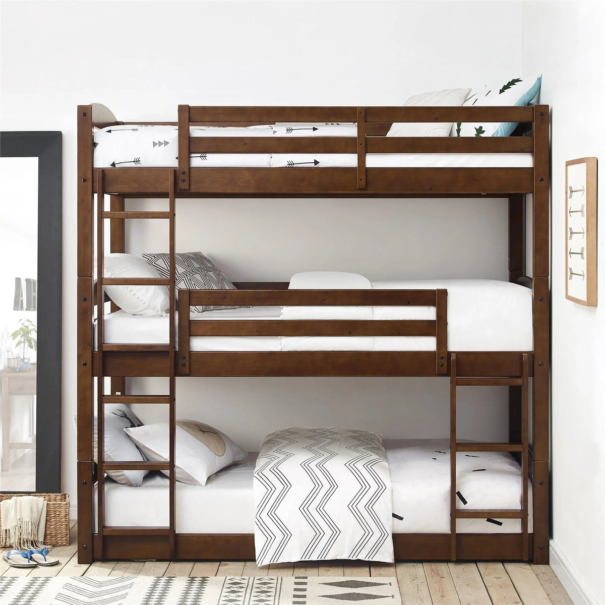 Twin Over Twin Over Twin Convertible Bunk Bed G713206