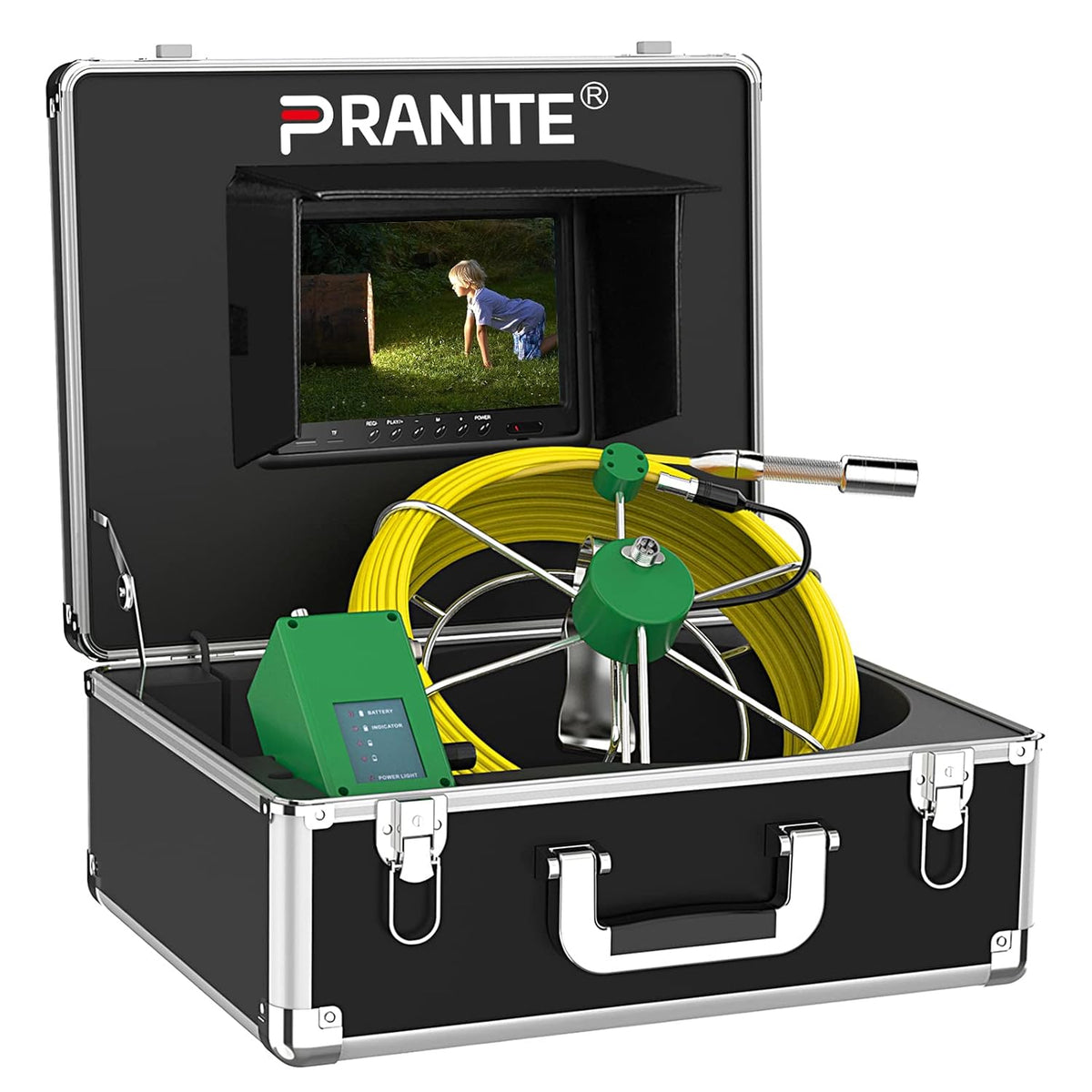 9 Inch LCD Sewer Camera 1000 TVL CCD 50M Snake Cable IP68 Waterproof Borescope Inspection Camera X434