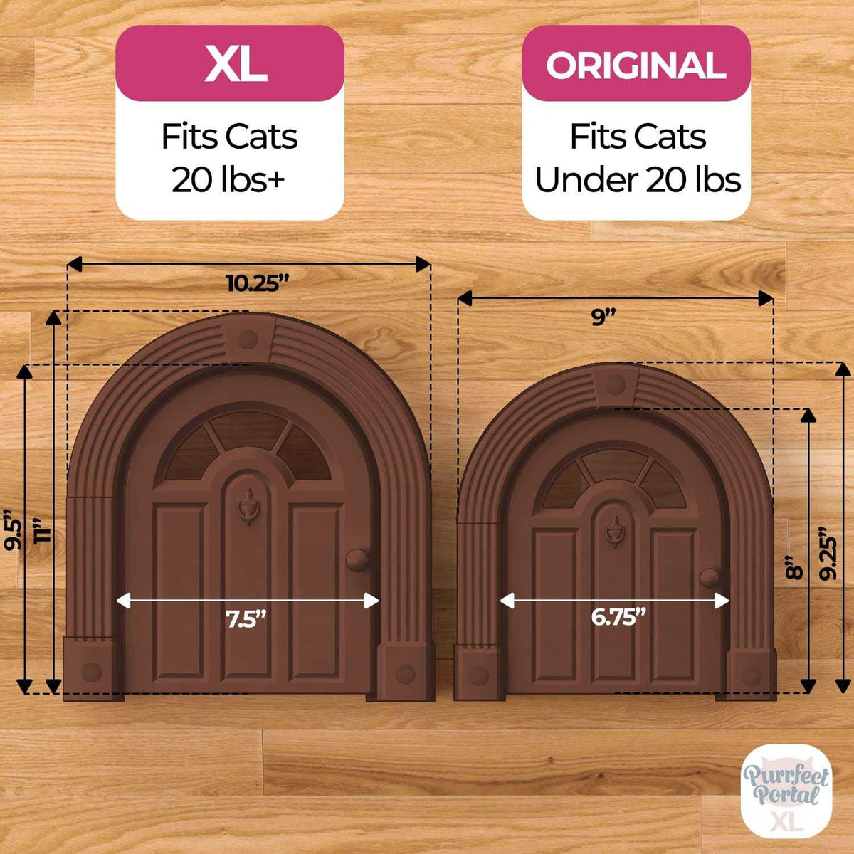 Extra Large No-Flap Cat Door X169