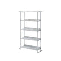 White Printed Faux Marble Bookcase X101