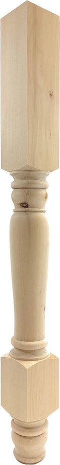 Pine Wood Island Leg 34 1/2" Tall N6604