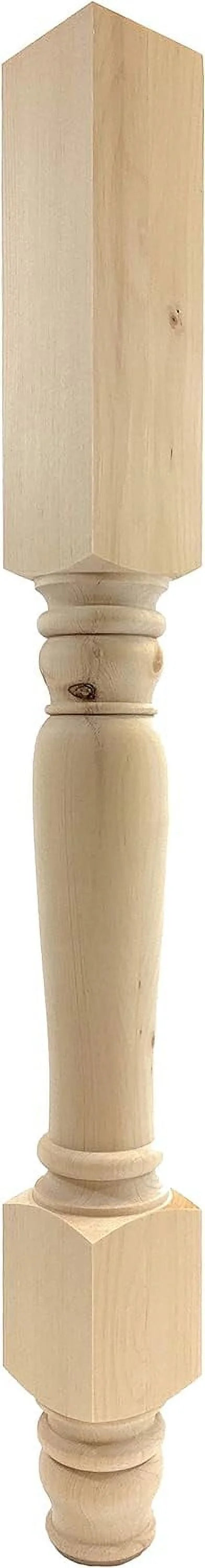 Pine Wood Island Leg 34 1/2" Tall N6604