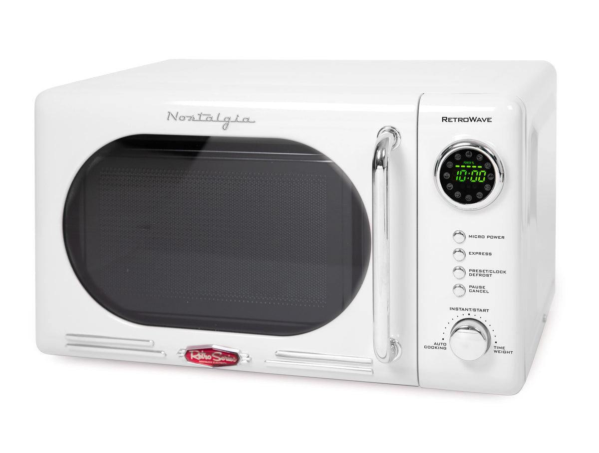 0.7 Cubic Foot 700-Watt White Countertop Microwave Oven V19319