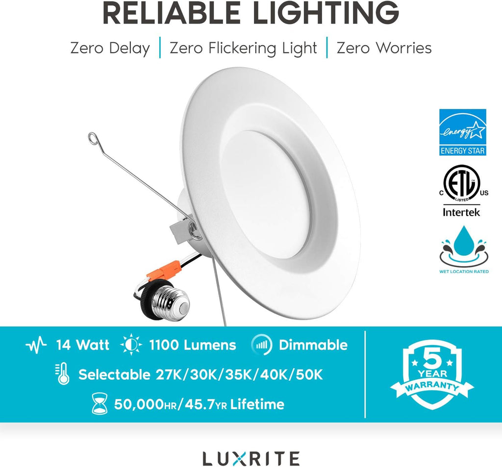 5/6 Inch LED Recessed Retrofit Downlight, 12 Pack N17469