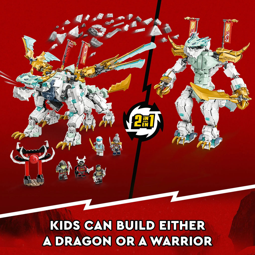 Buildable Ninja Toy with Dragon Toy and 5 Minifigures T6952