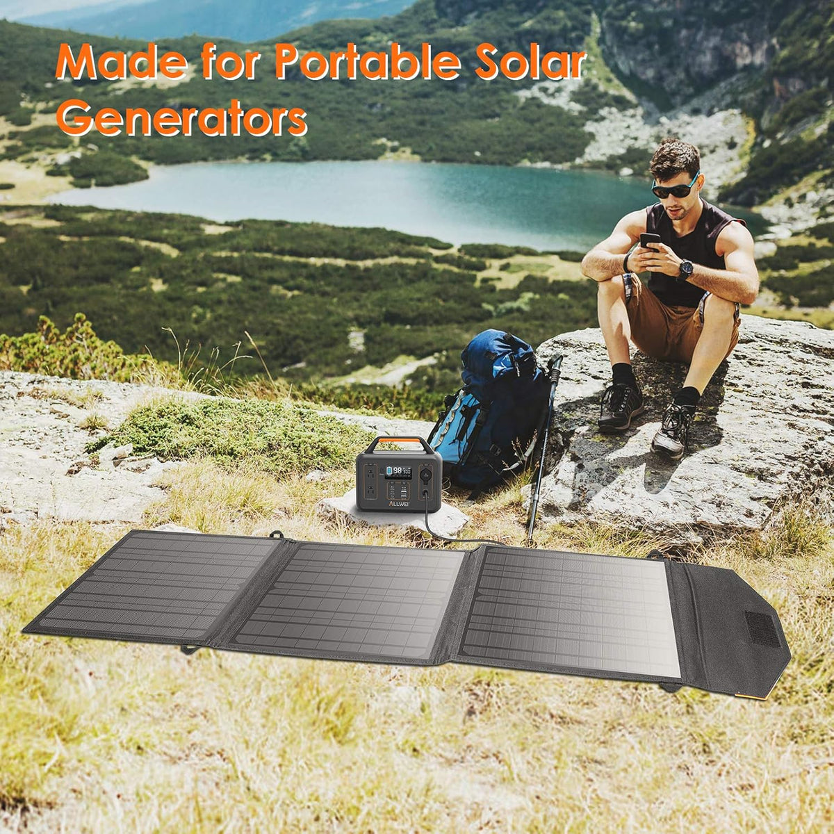 60W Portable Foldable Solar Panel B344205
