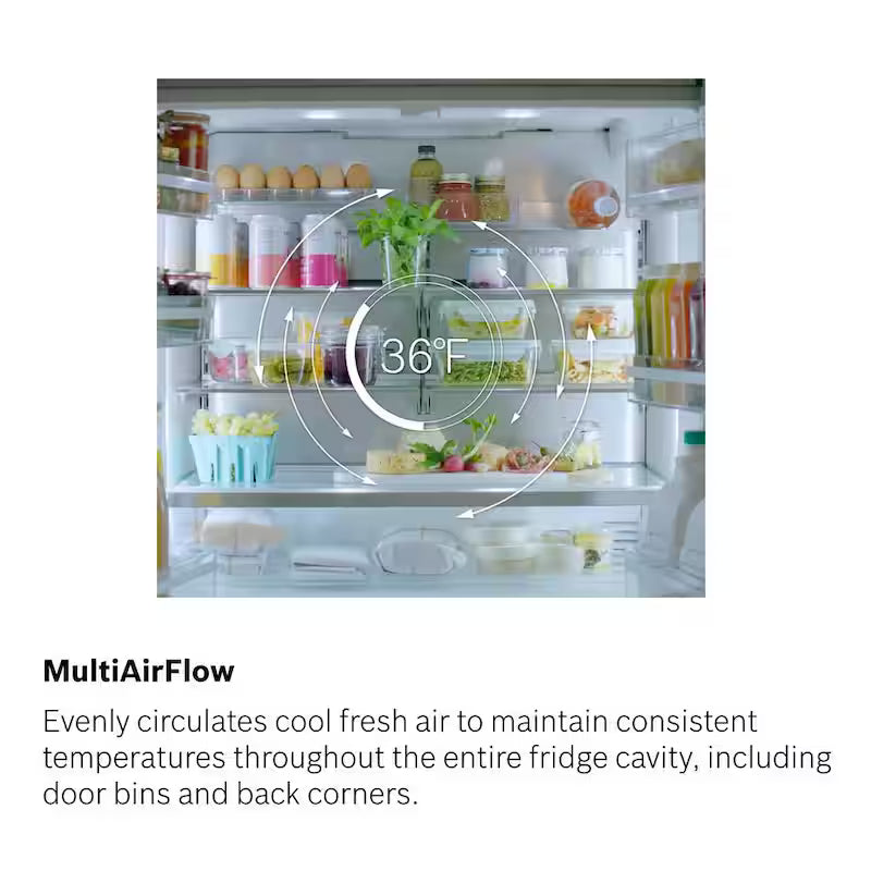 36 in. 21 cu ft Smart Counter Depth French Door Refrigerator in Stainless Steel M248382