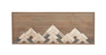 Brown Wood Mountain Geometric Wall Decor H987