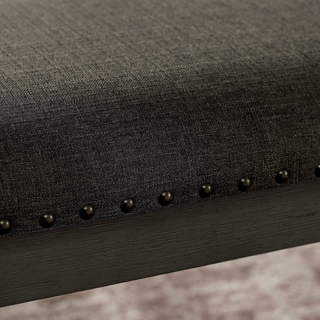 Grey Solid Wood Bench I786