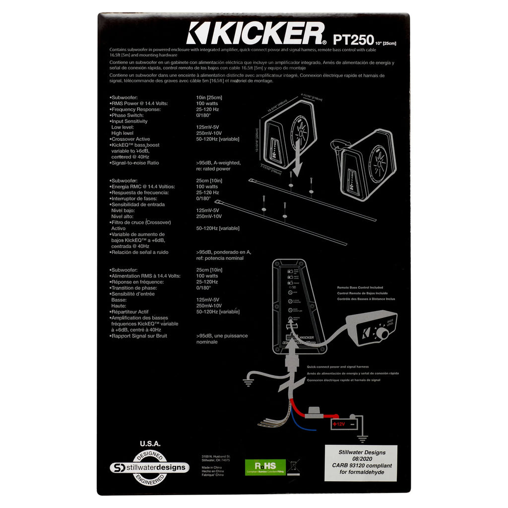 10 Subwoofer with Built-in Amplifier Q2822