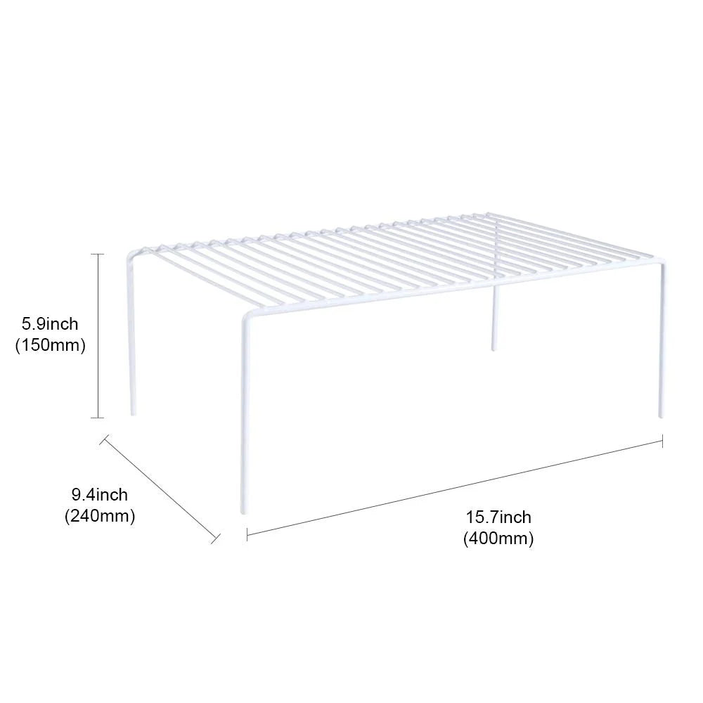 6 Pack Stainless Steel Storage Shelf Rack White L659