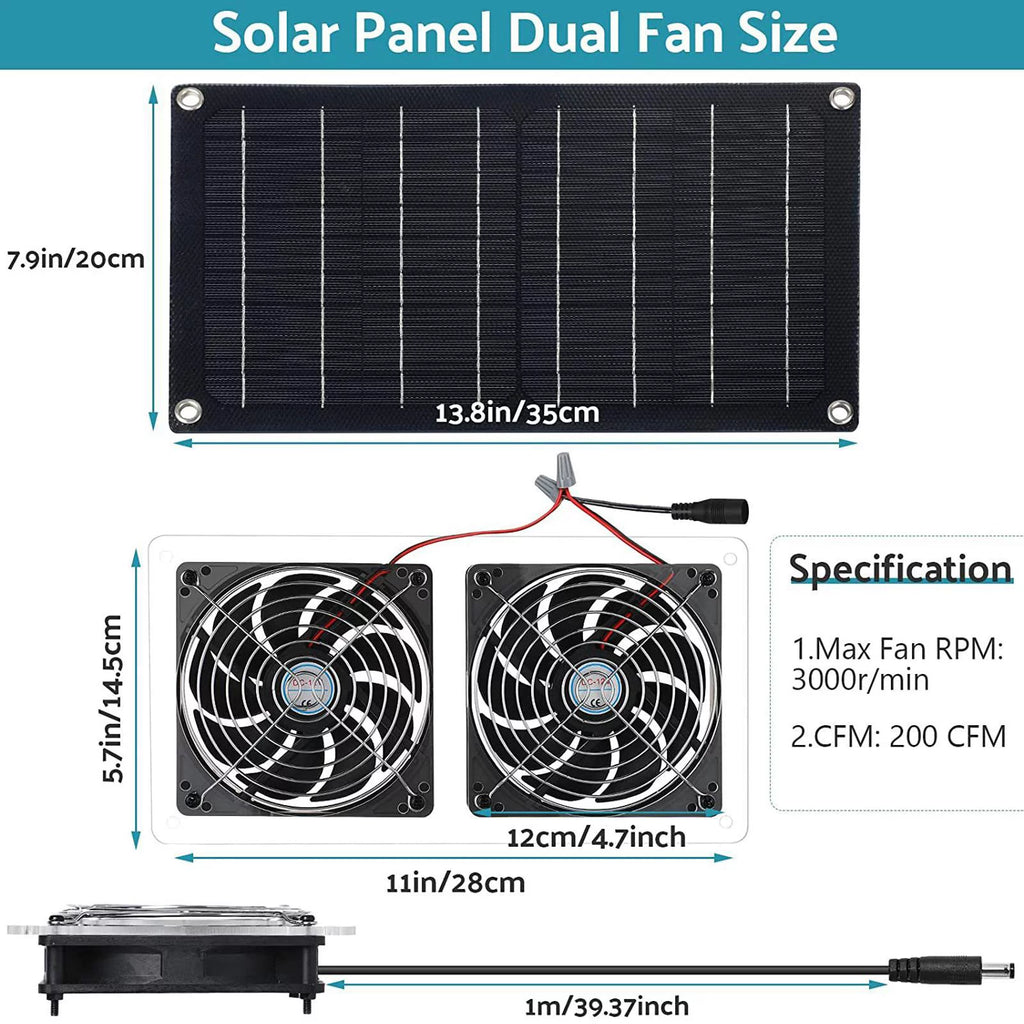 Waterproof Solar Fan Ventilator L970