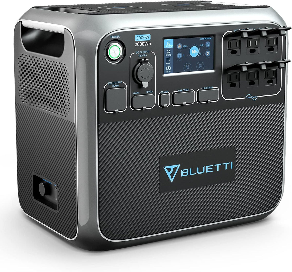 Portable Power Station 2000Wh LiFePO4 2000W AC Outlets J160