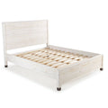 Queen Size Solid Wood Platform Bed Frame with Headboard D328