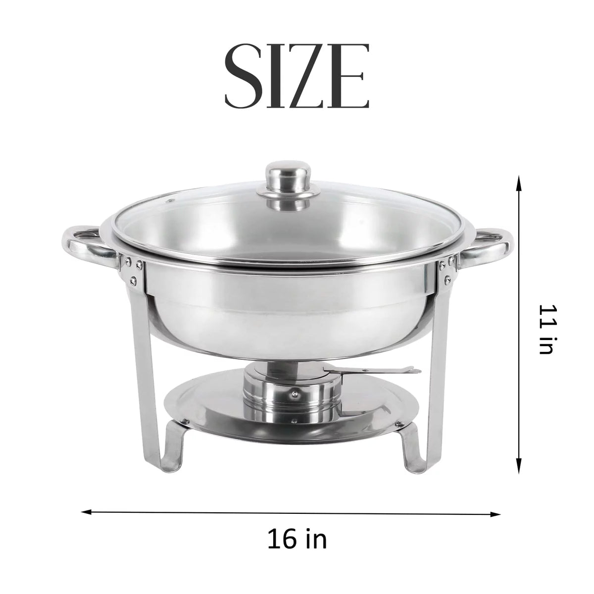 2 Pack Stainless Steel Chafing Dish Buffet Set A7578