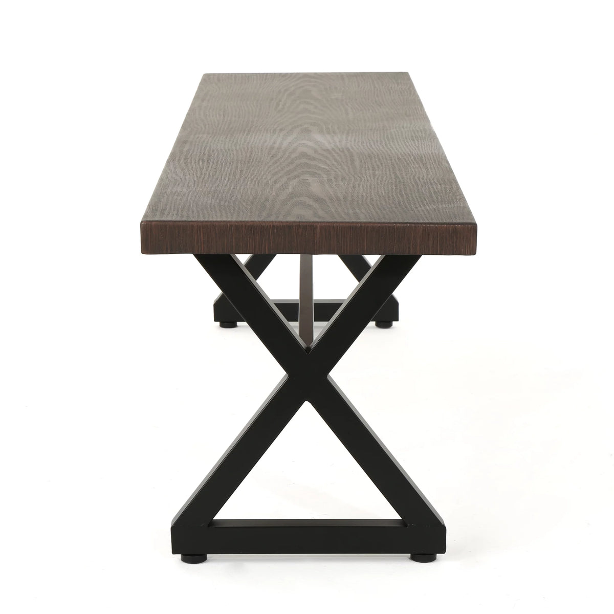 Aluminum Dining Bench with Steel Frame G804331