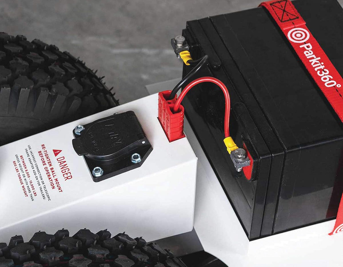 Battery Powered Trailer Jack Utility Dolly with 2 Hitch Balls I456897