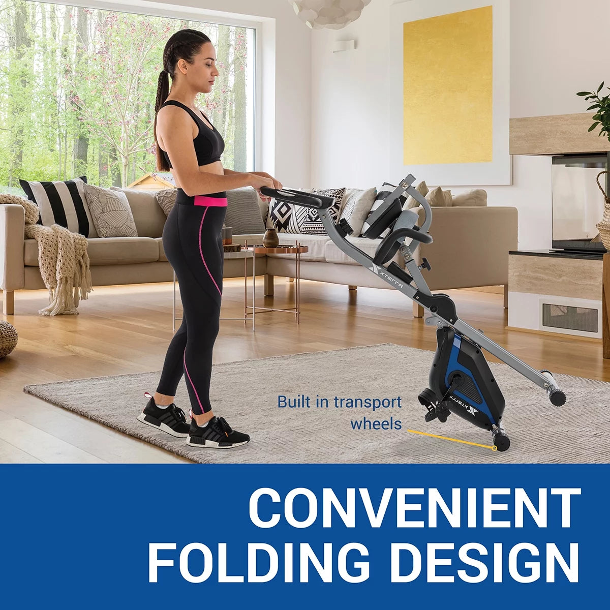 Compact Upright Folding Bike with Magnetic Resistance L1239