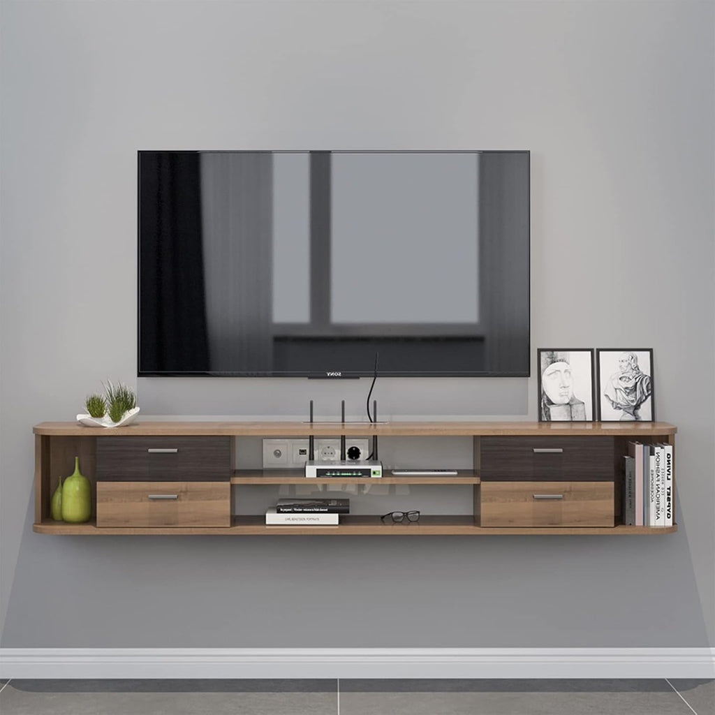Wall Mounted Floating TV Stand with 4 Drawers D96248
